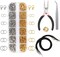 1314pcs Lobster Clasps Jewelry Making Supplies Kit (Gold and Silver)